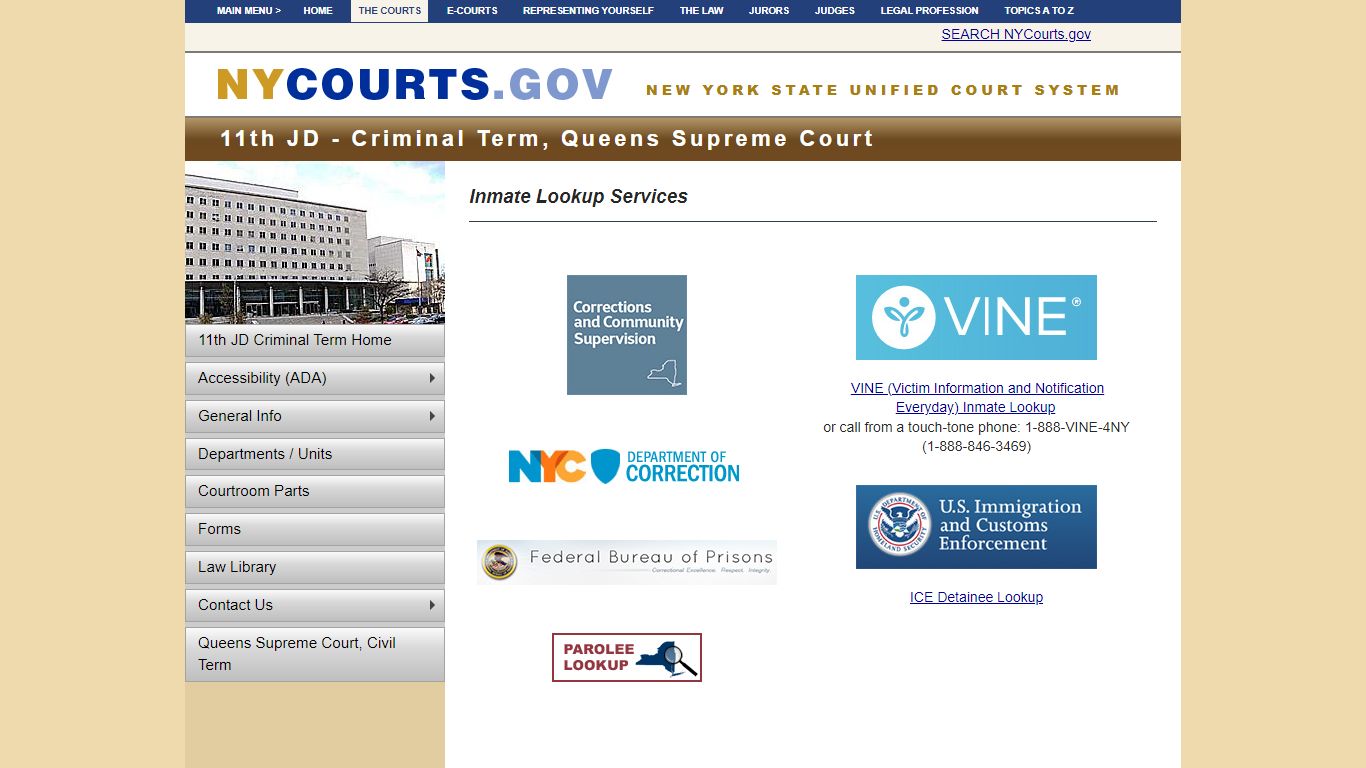 Inmate Lookup Services | NYCOURTS.GOV